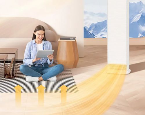 客厅空间大温度却难均？时光锦柜机空调来帮忙！(图4)