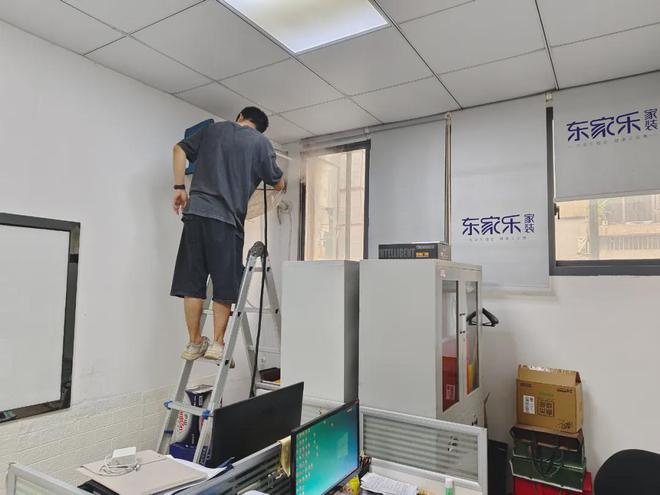 东家乐家装用细微的经营为员工守护健康！空调清洗的好处！(图3)
