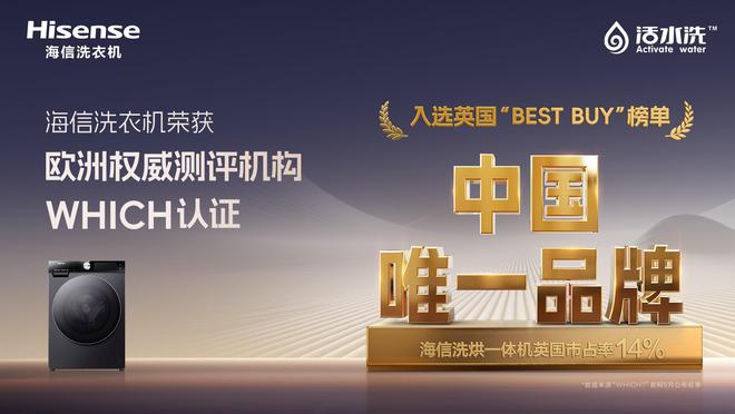 活水洗科技引领洗护新时代海信洗衣机提速全球化扩张(图1)