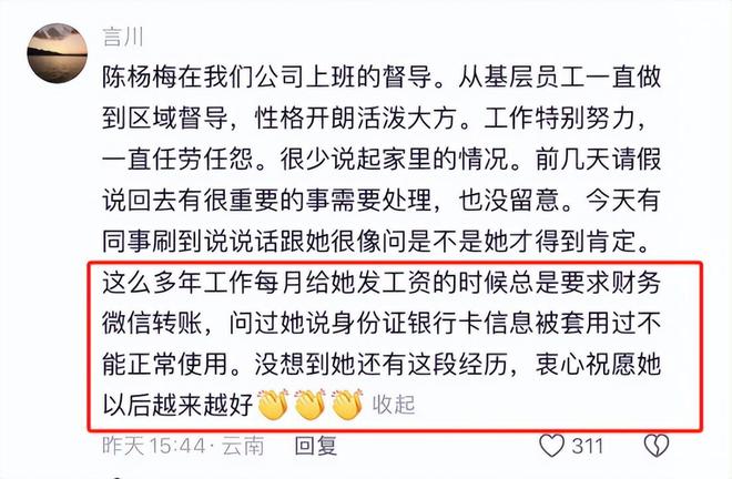 陈杨梅领导首发声透露更多她工作上的事有意将她调到贵州工作(图8)
