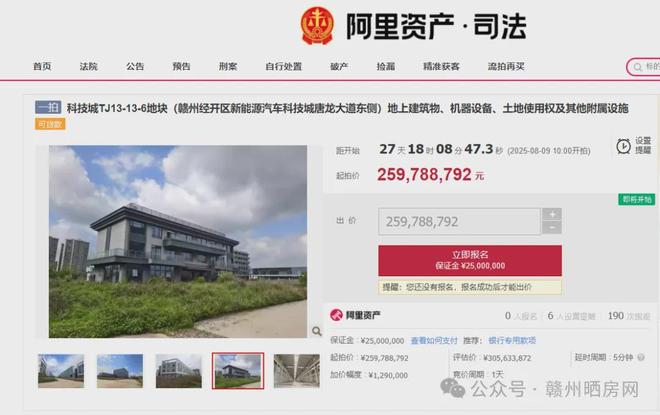 突然！赣州知名大项目物被法拍！(图1)