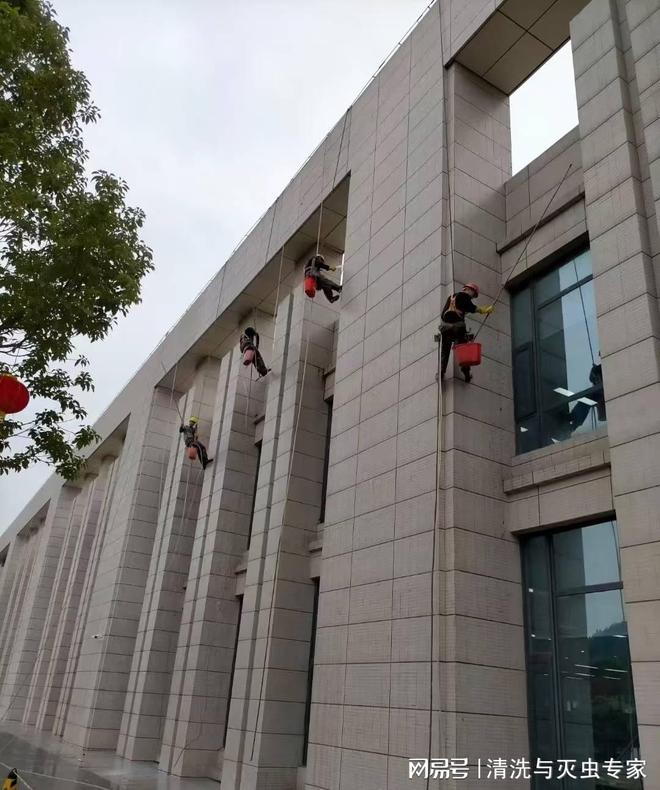 广州工厂高空外墙清洗流程(图2)